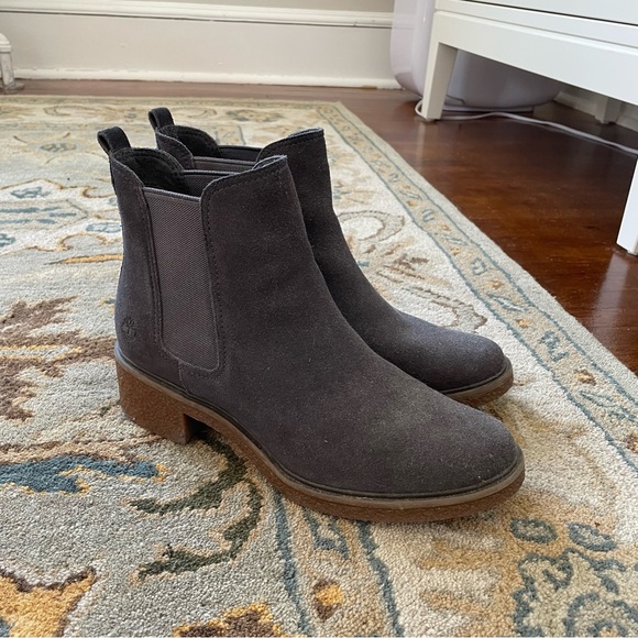 Timberland Brinda Chelsea Boots, Dark Grey Suede - Picture 1 of 5